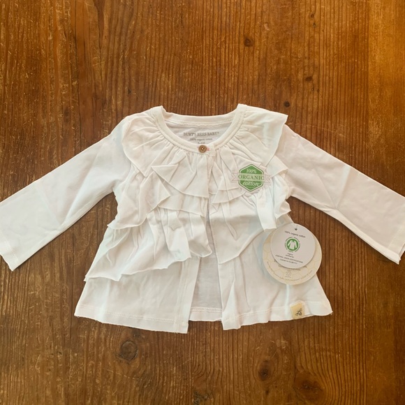Burt's Bees Baby Other - Burt’s Bees Baby Ruffle Cardigan
